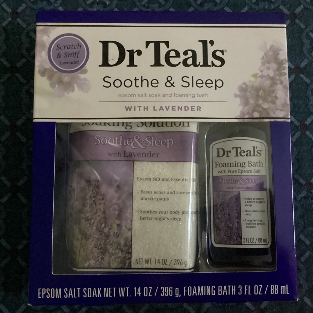 Dr Teal’s Soothe & Sleep Epsom Salt Soak and Foaming Bath with Lavender